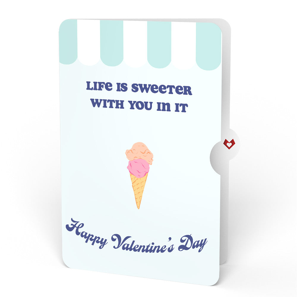Sweet Day Ice Cream Valentine Pop-Up Card and Sentiment Set