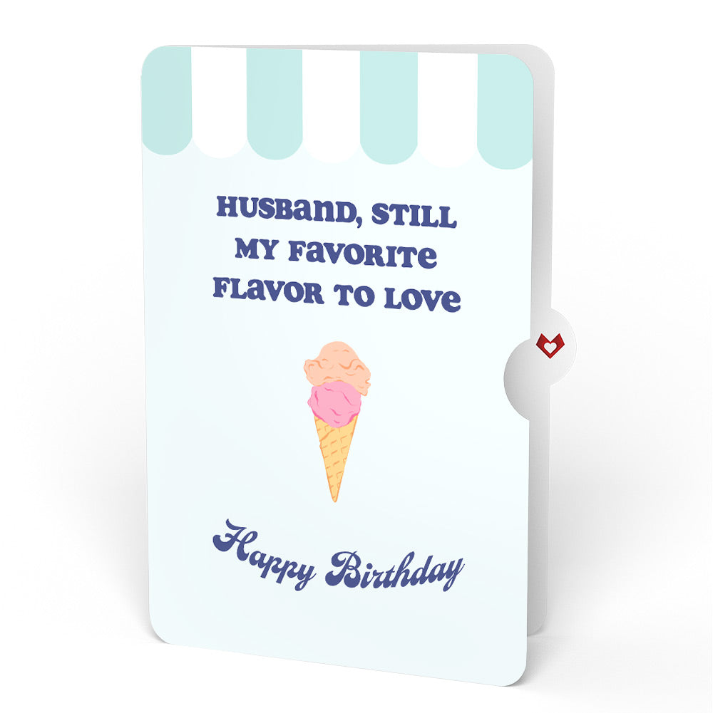 Sweet Day Ice Cream Birthday Pop-Up Card and Sentiment Set for Husband