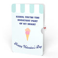 Sweet Day Ice Cream Valentine Pop-Up Card and Sentiment Set for Kid