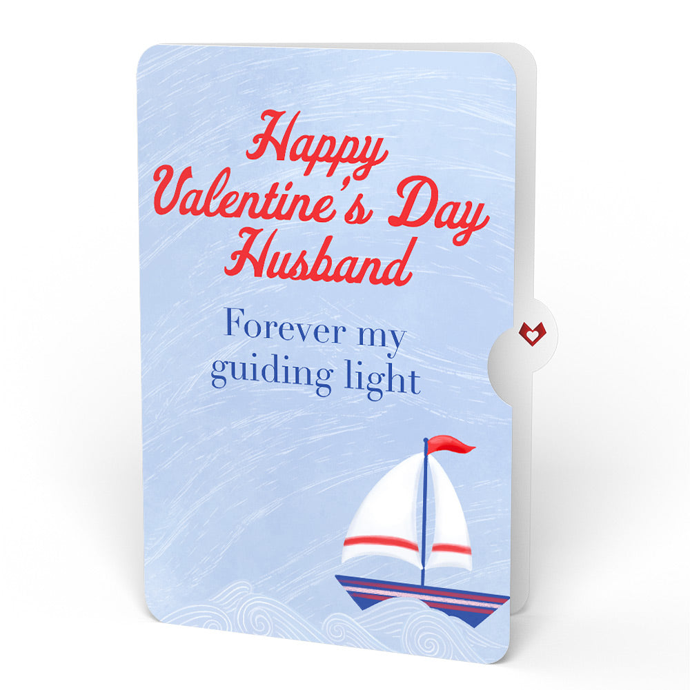 Light of My Life Valentine Light-Up Pop-Up Card and Sentiment Set for Husband