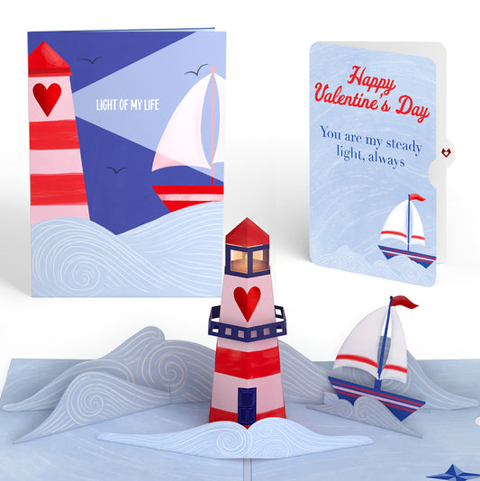 Light of My Life Valentine Light-Up Pop-Up Card and Sentiment Set