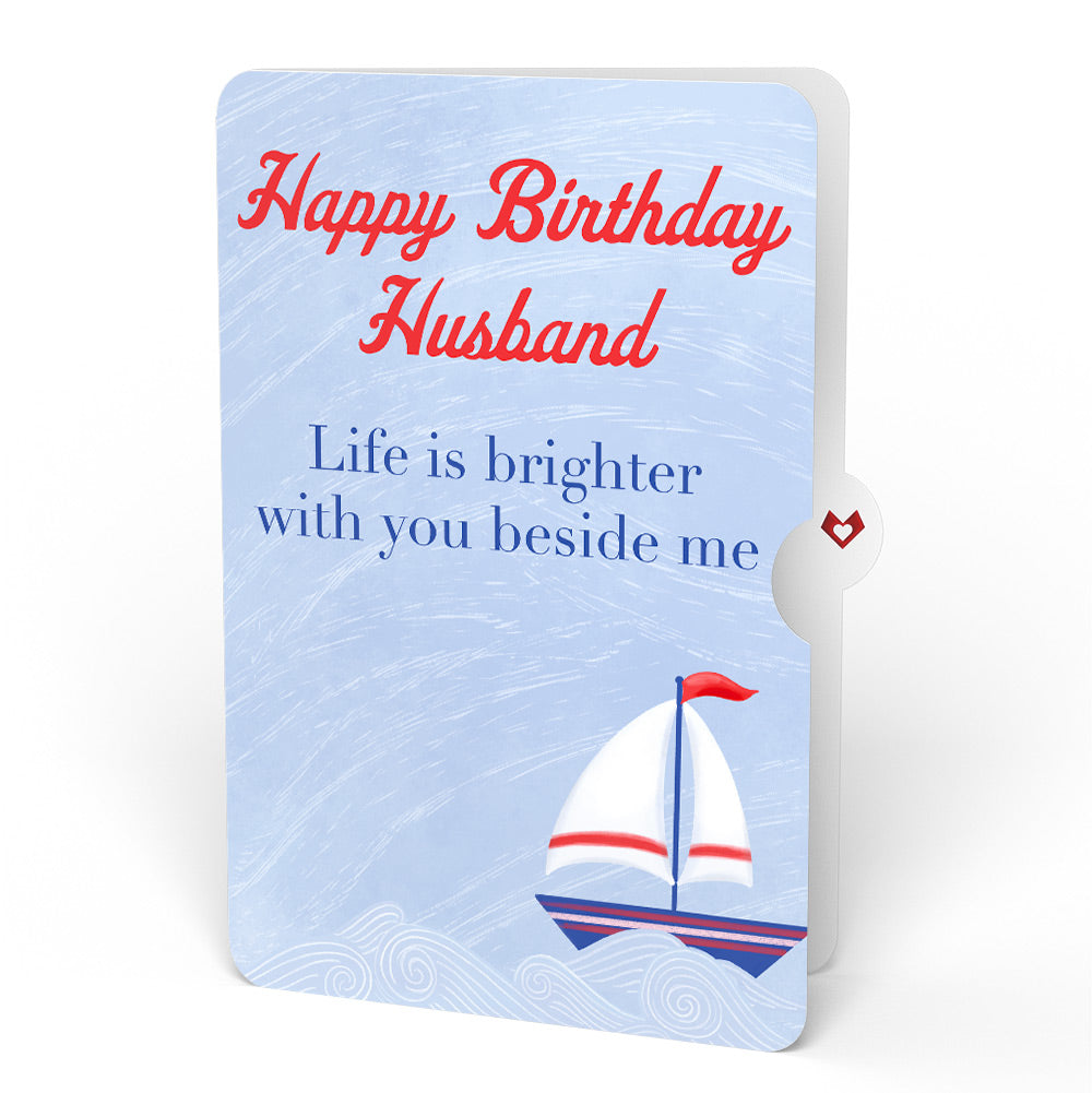 Light of My Life Birthday Light-Up Pop-Up Card and Sentiment Set for Husband