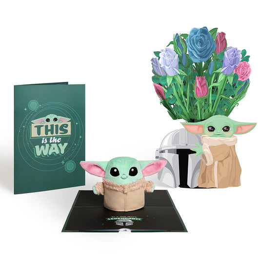 Star Wars™ Grogu™ Plushpop Card & Flower Buds Bouquet Bundle