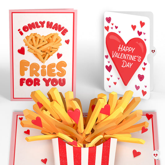 Only Have Fries for You Valentine Pop-Up Card and Big Sweet Heart Sentiment Set