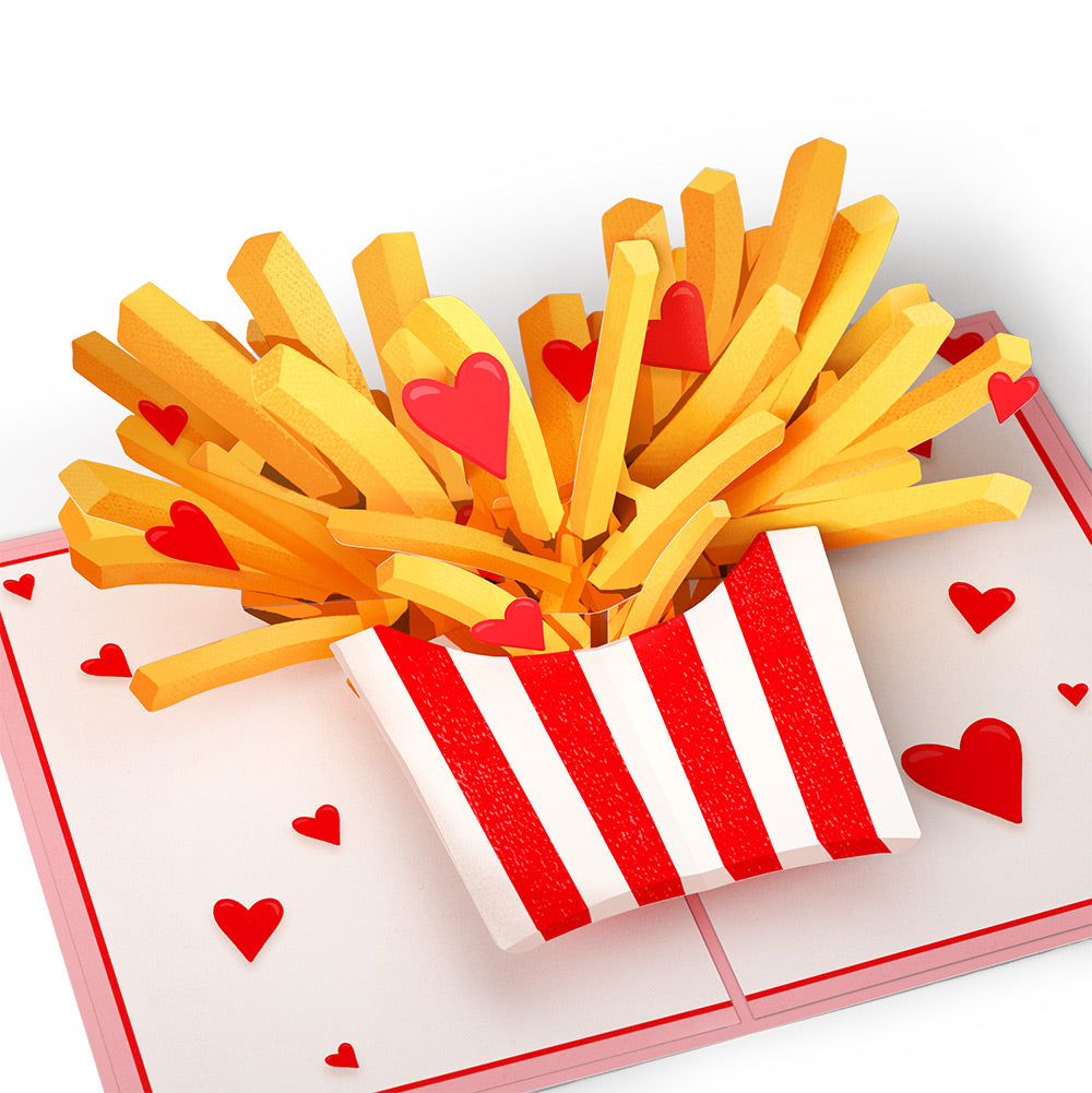 Only Have Fries for You Valentine Pop-Up Card and Big Sweet Heart Sentiment Set