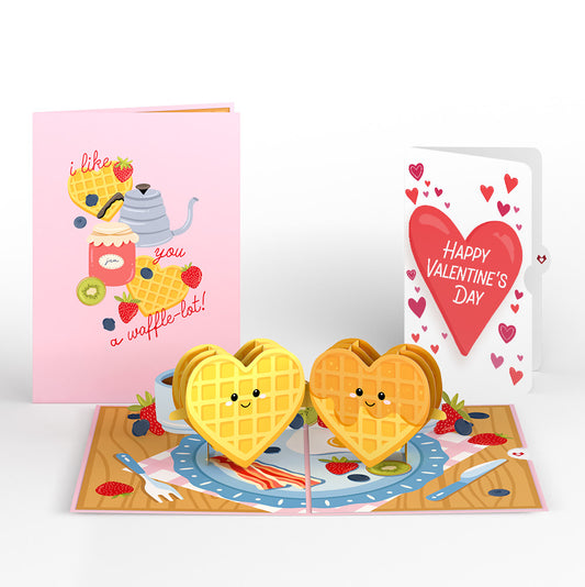 Like You a Waffle-Lot Valentine Pop-Up Card and Big Sweet Heart Sentiment Set