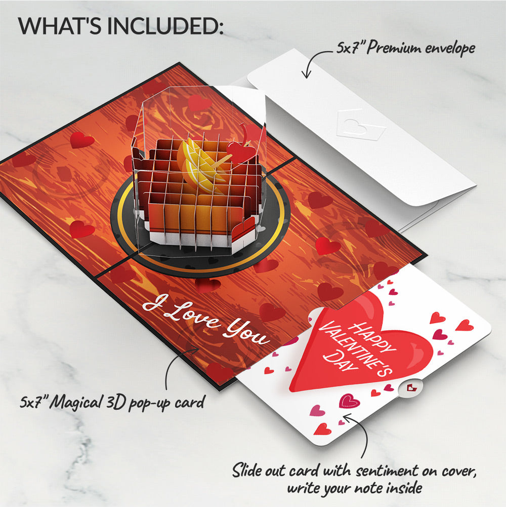 Old Fashioned Love Valentine Pop-Up Card and Big Sweet Heart Sentiment Set