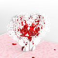 Vintage Love Birds Valentine Pop-Up Card and Big Sweet Heart Sentiment Set