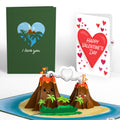 I Lava You Valentine Pop-Up Card and Big Sweet Heart Sentiment Set