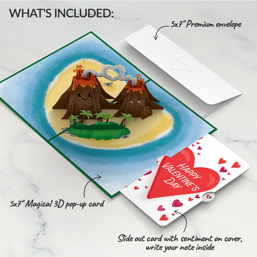 I Lava You Valentine Pop-Up Card and Big Sweet Heart Sentiment Set