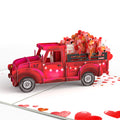 Love Delivery Truck Valentine Pop-Up Card and Big Sweet Heart Sentiment Set