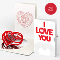 OK Go: Love Music Pop-Up Card - Limited Edition and Heart Message Love Sentiment Set