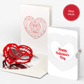OK Go: Love Music Pop-Up Card - Limited Edition and Layered Heart Valentine’s Day Sentiment Set