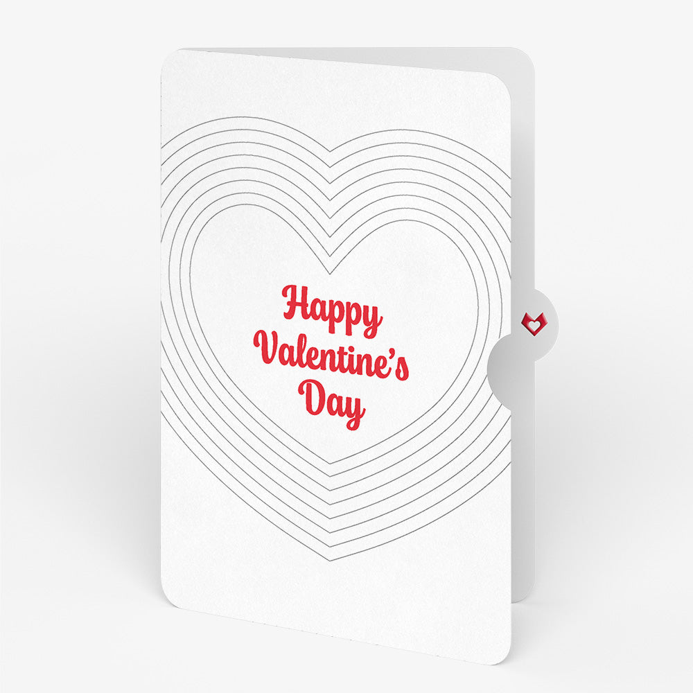 OK Go: Love Music Pop-Up Card - Limited Edition and Layered Heart Valentine’s Day Sentiment Set