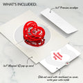 OK Go: Love Music Pop-Up Card - Limited Edition and Layered Heart Valentine’s Day Sentiment Set
