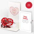 OK Go: Love Music Pop-Up Card - Limited Edition and Connected Hearts Birthday Sentiment Set