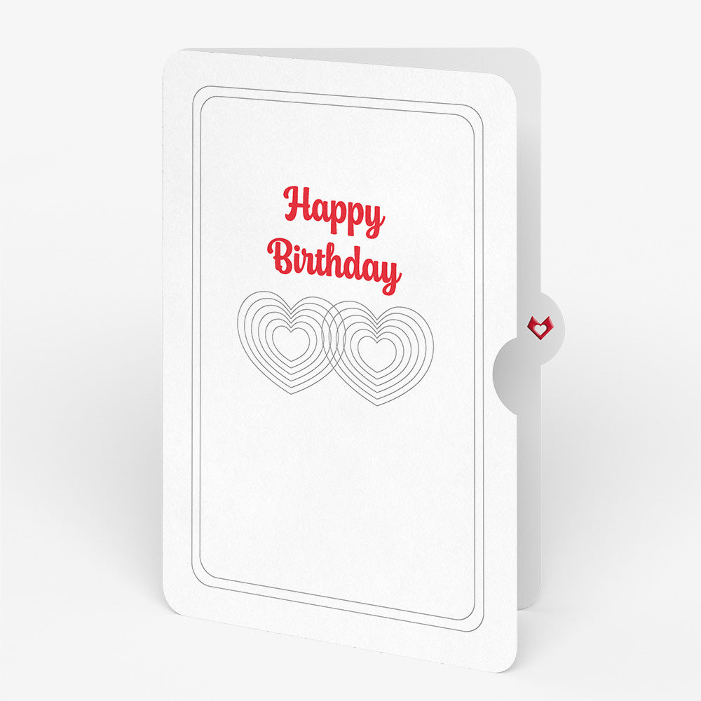 OK Go: Love Music Pop-Up Card - Limited Edition and Connected Hearts Birthday Sentiment Set