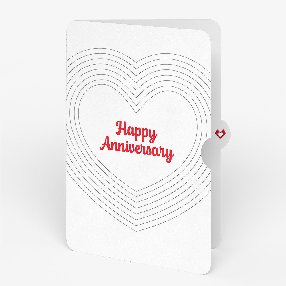 OK Go: Love Music Pop-Up Card - Limited Edition and Layered Heart Anniversary Sentiment Set