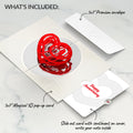 OK Go: Love Music Pop-Up Card - Limited Edition and Layered Heart Anniversary Sentiment Set