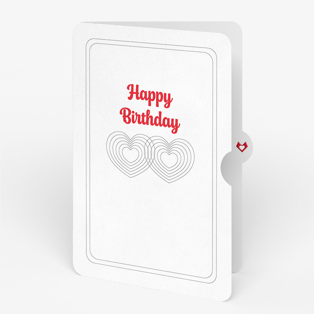 OK Go: Love Pop-Up Card and Connected Hearts Birthday Sentiment Set
