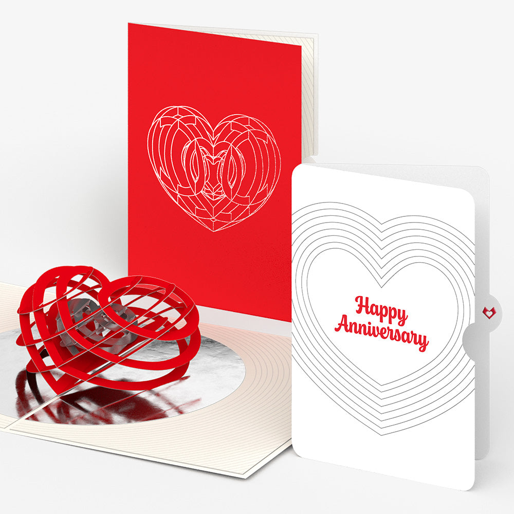 OK Go: Love Pop-Up Card and Layered Heart Anniversary Sentiment Set