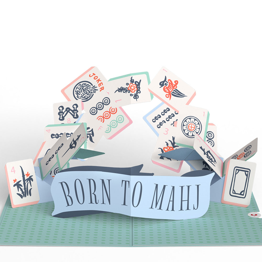 Crack Bam Dot Mahjong Mother's Day Pop-Up Card and Sentiment Set