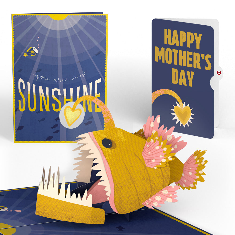 You Are My Sunshine Anglerfish Mother's Day Pop-Up Card and Sentiment Set