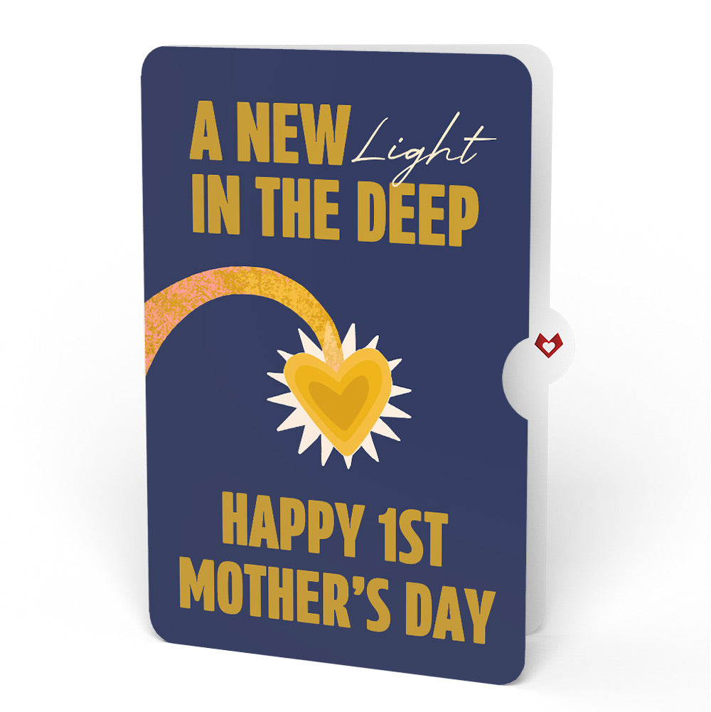 You Are My Sunshine Anglerfish First Mother's Day Pop-Up Card and Sentiment Set for New Mom