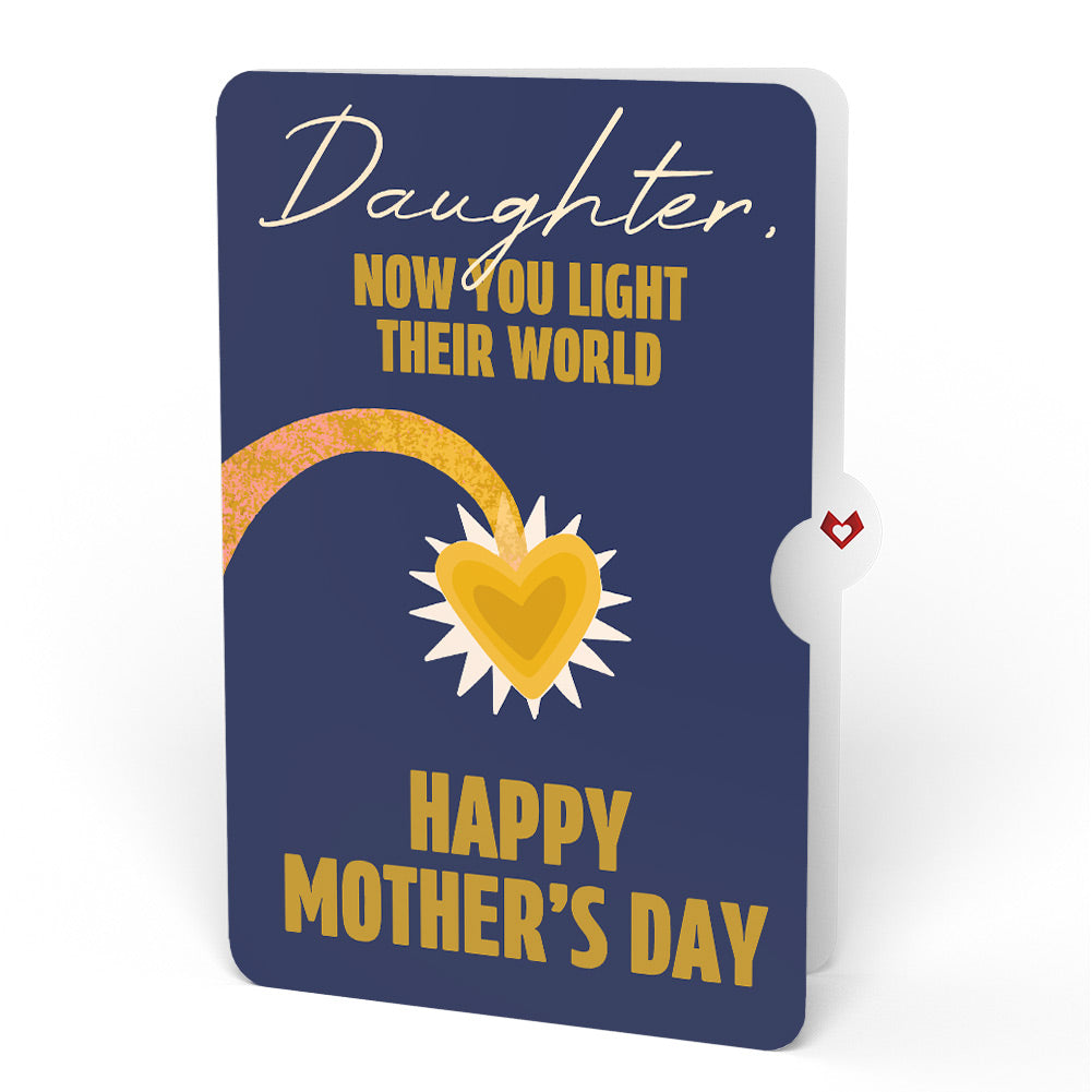 You Are My Sunshine Anglerfish Mother's Day Pop-Up Card and Sentiment Set for Daughter