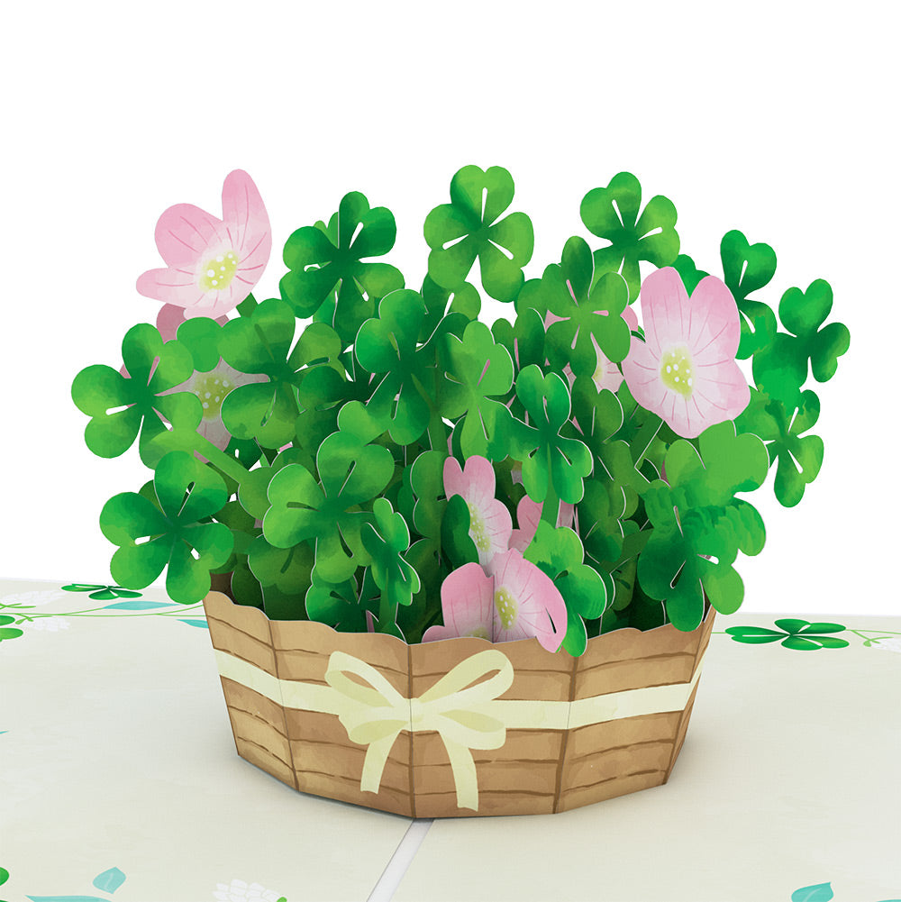 Shamrock Basket St. Patrick’s Day Pop-Up Card and Sentiment Set