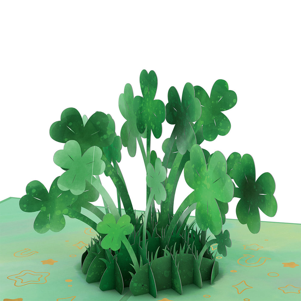 Saint Patrick's Day Lucky Clover Pop-Up Card and Sentiment Set