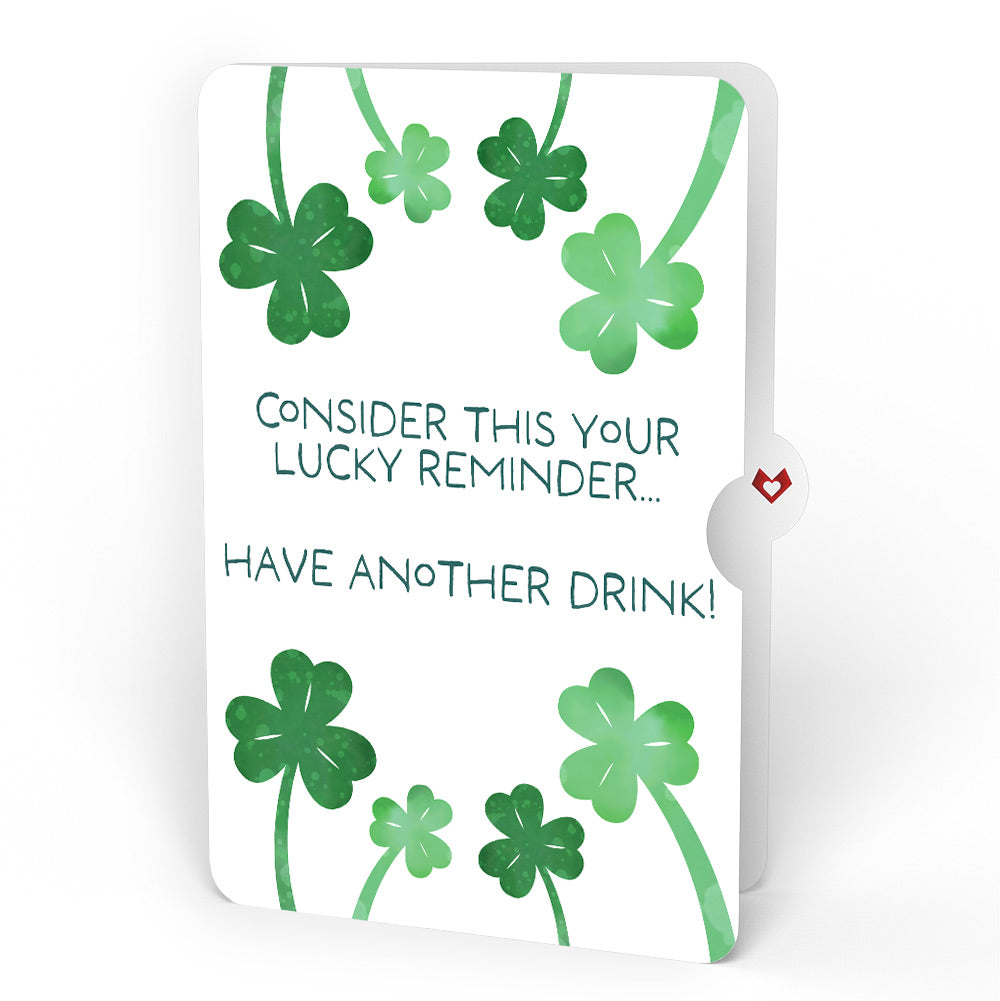 Lucky Clover St. Patrick’s Day Heartfelt Charm Card™ and Shamrock Cheers Sentiment Set