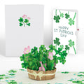 Shamrock Basket St. Patrick’s Day Pop-Up Card and Shamrock Sprigs Sentiment Set