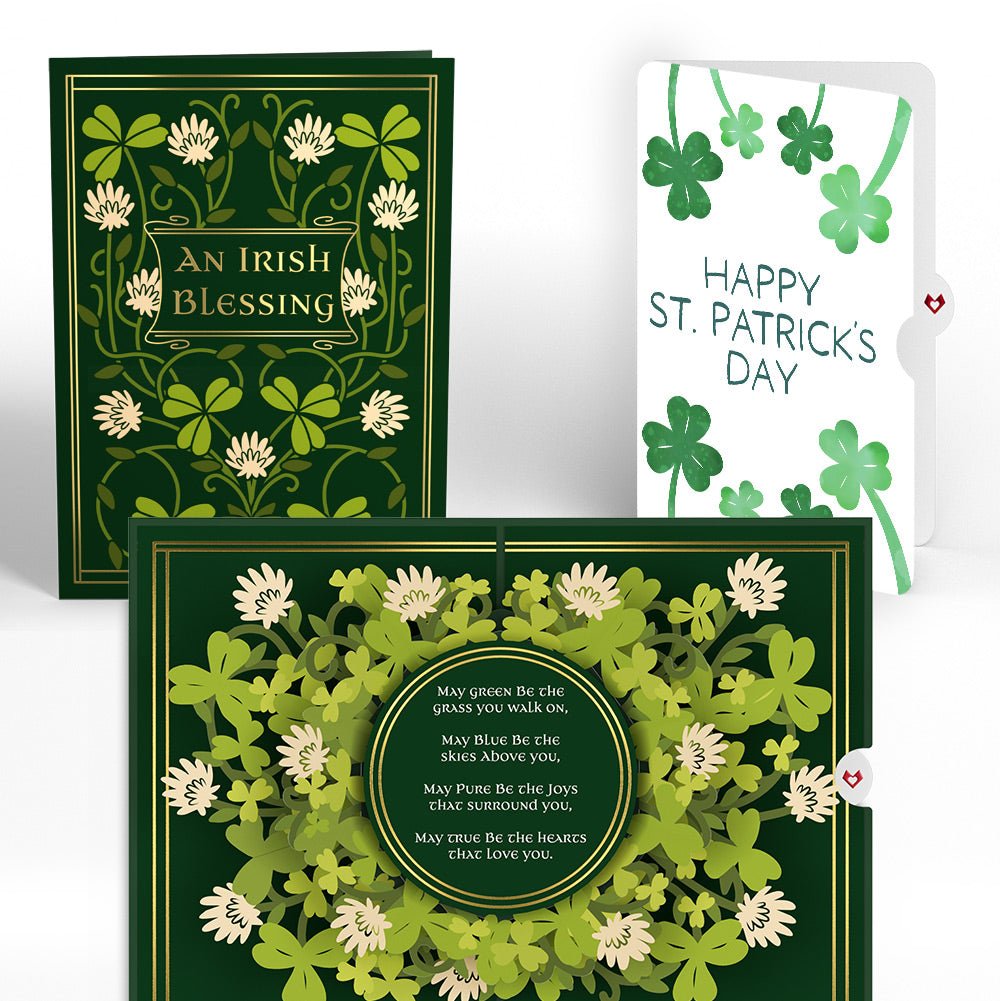 Irish Blessing St. Patrick’s Day Pop-Up Card and Sentiment Set
