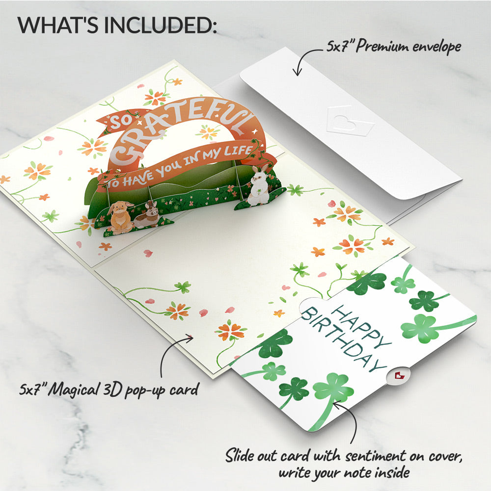 How Lucky I Am Birthday Pop-Up Card and Sentiment Set