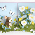 Field Mouse in the Flowers Birthday Pop-Up Card and Sentiment Set