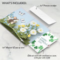 Field Mouse in the Flowers St. Patrick’s Day Pop-Up Card and Shamrock Sprigs Sentiment Set