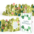 Shamrock Blessings Birthday Loooooong Card™ (Expands to 2 feet) and Sentiment Set