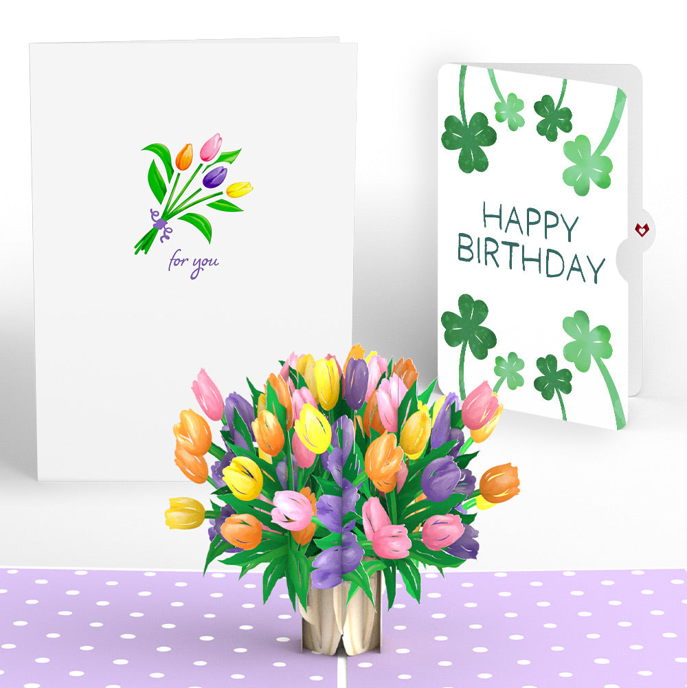 Tulips Birthday Pop-Up Card and Sentiment Set