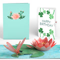 Water Lily Dragonfly Birthday Pop-Up Card and Sentiment Set