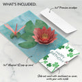 Water Lily Dragonfly Birthday Pop-Up Card and Sentiment Set