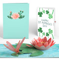 Water Lily Dragonfly St. Patrick’s Day Pop-Up Card and Sentiment Set