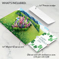 Lupine Hummingbird St. Patrick’s Day Pop-Up Card and Sentiment Set