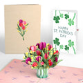Cheerful Tulips St. Patrick’s Day Pop-Up Card and Sentiment Set