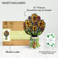 Golden Hour Sunflower St. Patrick’s Day Suncatcher Bouquet and Sentiment Set