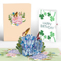 Hydrangea Butterflies Birthday Pop-Up Card and Sentiment Set