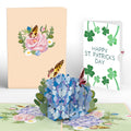 Hydrangea Butterflies St. Patrick’s Day Pop-Up Card and Sentiment Set