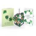 Lucky Shamrock St. Patrick’s Day Suncatcher Card and Shamrock Sprigs Sentiment Set