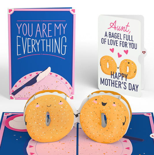 You Are My Everything Bagel Mother’s Day Pop-Up Card and Sentiment Set for Aunt