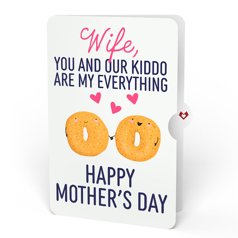 You Are My Everything Bagel Mother’s Day Pop-Up Card and Sentiment Set for Wife
